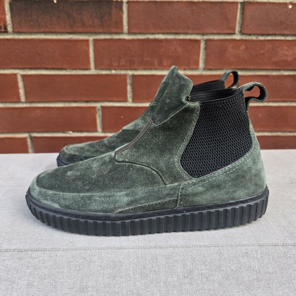 Creative Recreation Rosin Green Black Suede Leather Boots Men's Size 8.5